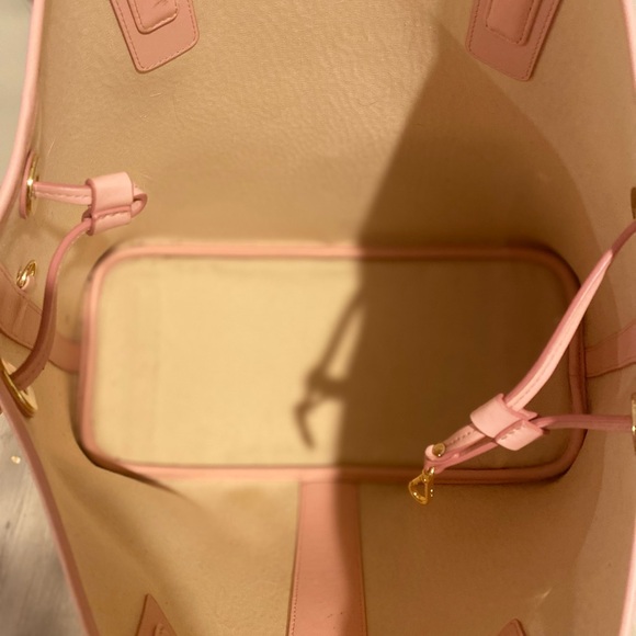 MCM Pink Monogram Tote Bag with Leather Handles - Picture 2 of 7